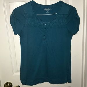 Cute teal colored shirt.